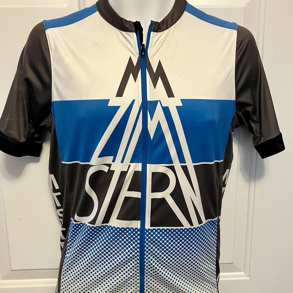 Zimtstern Sz Medium Men's Switzerland Jersey Cycling Shirt Blue White Jacket‎